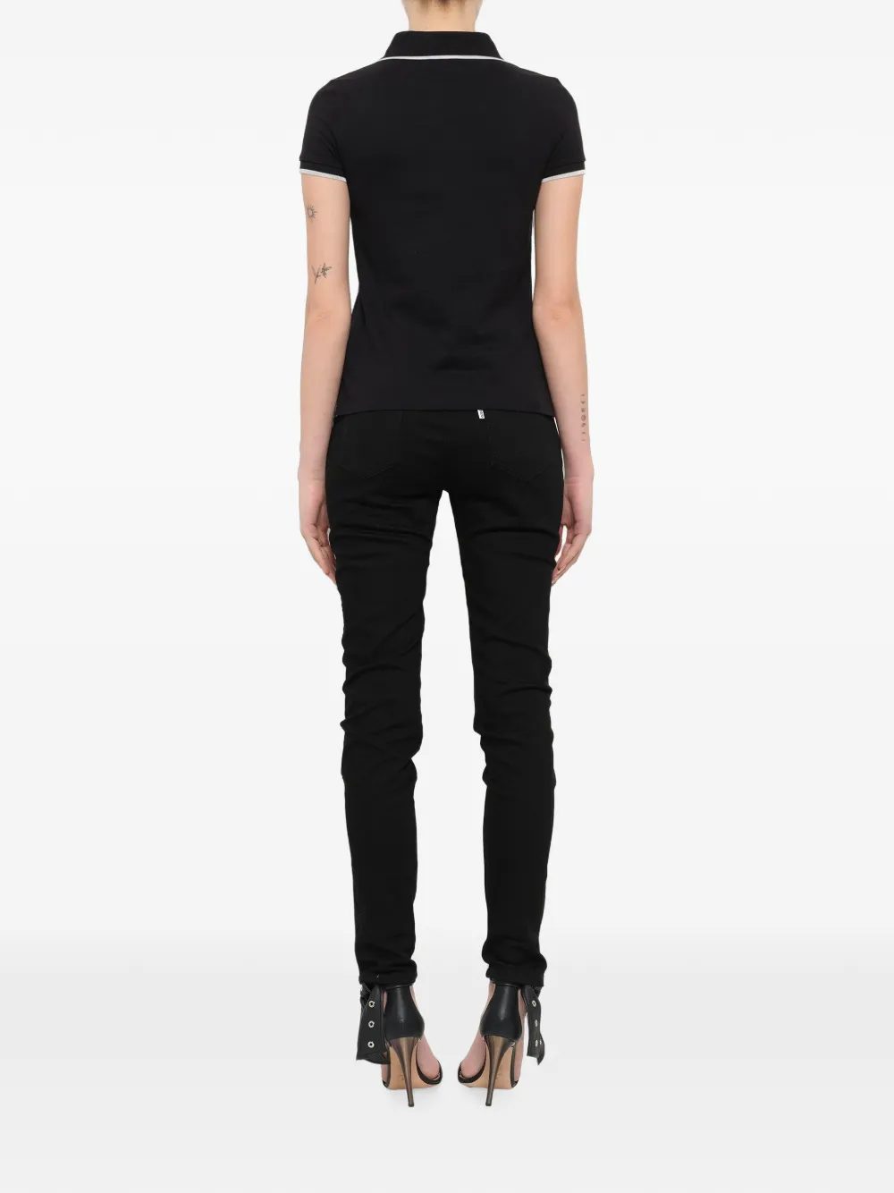 Kenzo Tiger patch polo shirt Zwart