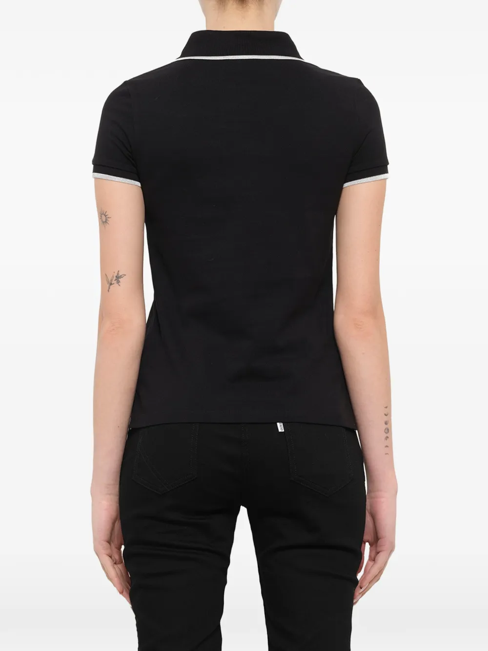 Kenzo Tiger patch polo shirt Zwart