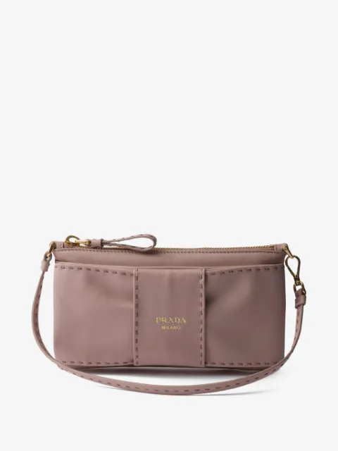 Prada nappa-leather zipper pouch