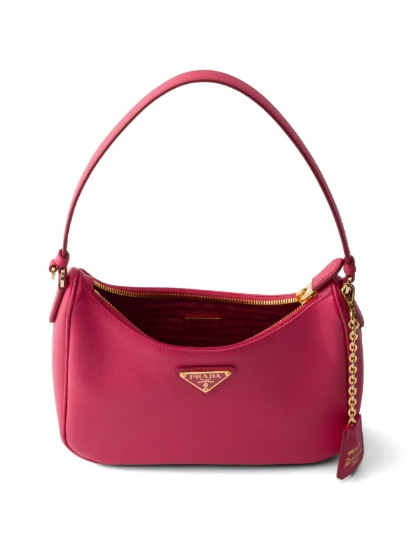 Prada Re-Edition 2005 Saffiano-leather Mini Bag | Pink | FARFETCH
