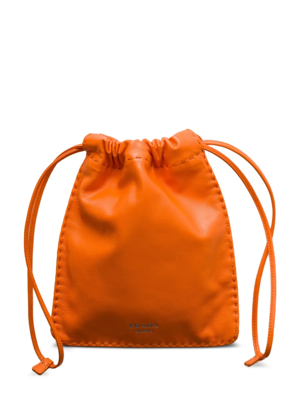 Prada nappa-leather smartphone pouch - Arancione