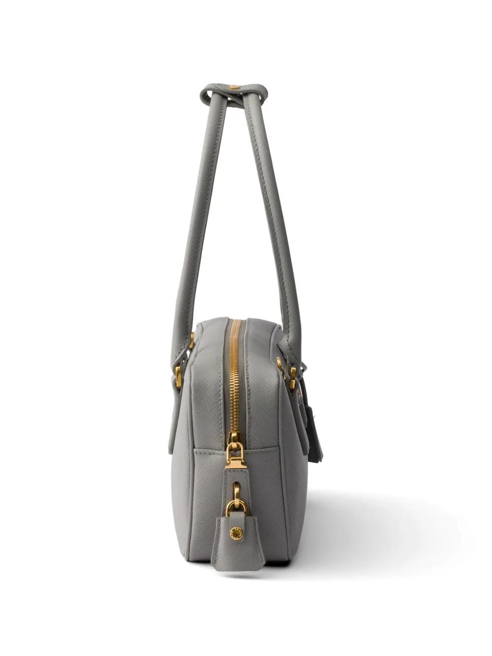 Prada Kleine Saffiano leren handtas Grijs