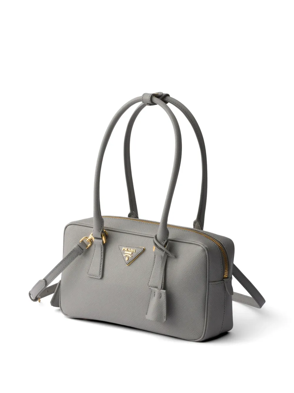 Prada Kleine Saffiano leren handtas Grijs