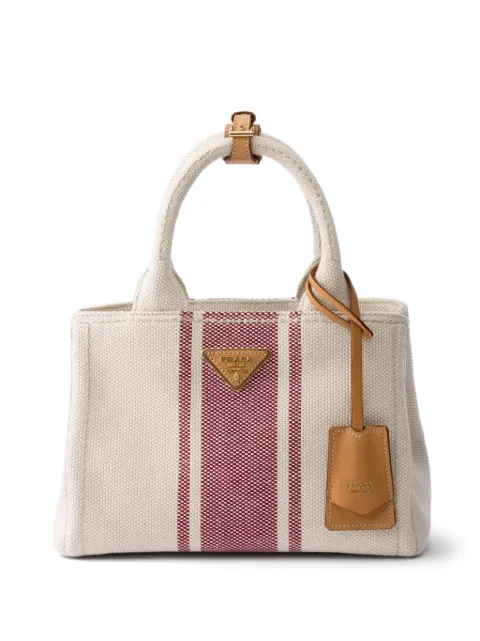 Prada Prada Jardinière small cotton canvas bag