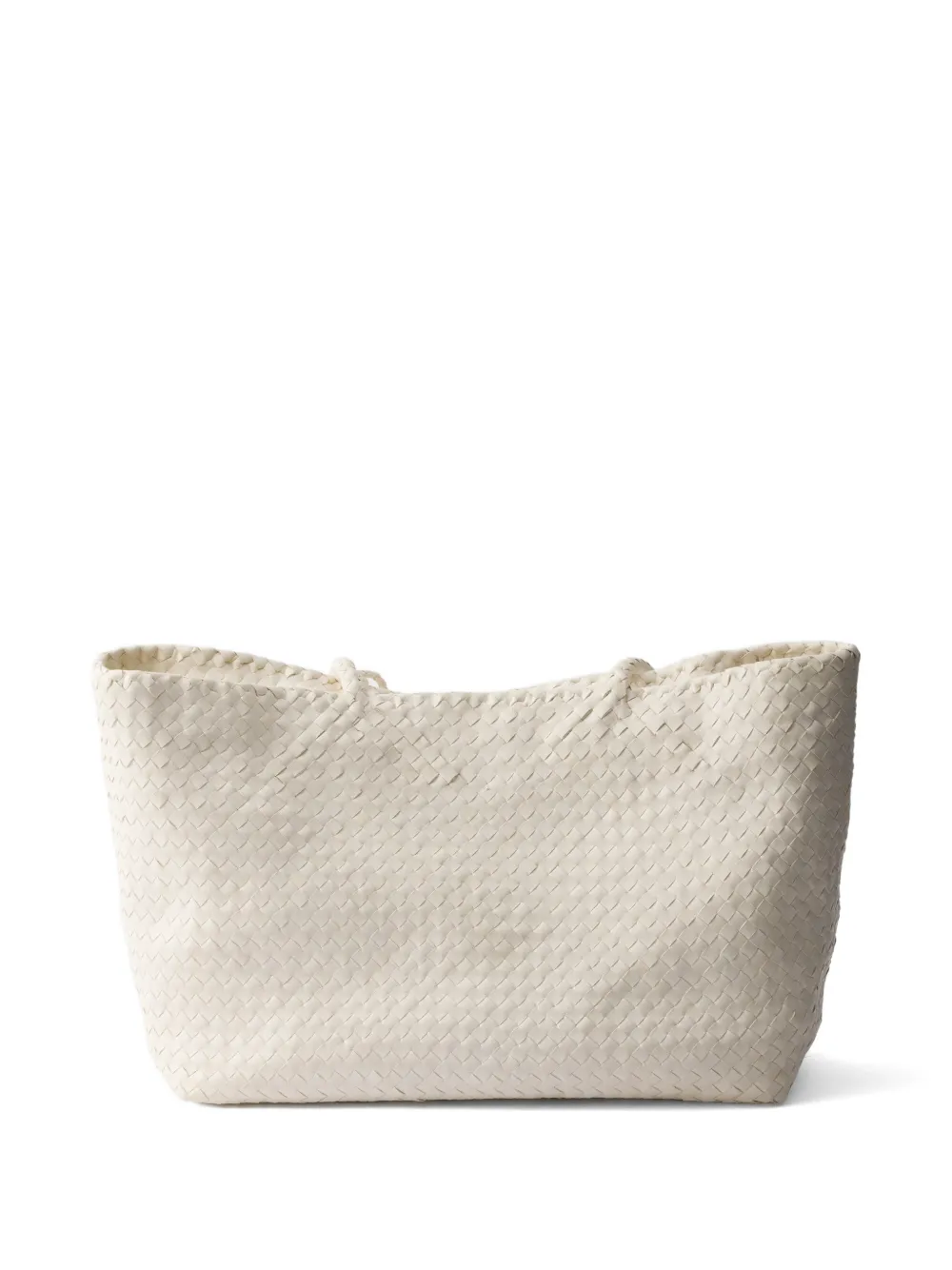 Prada Leren shopper Wit
