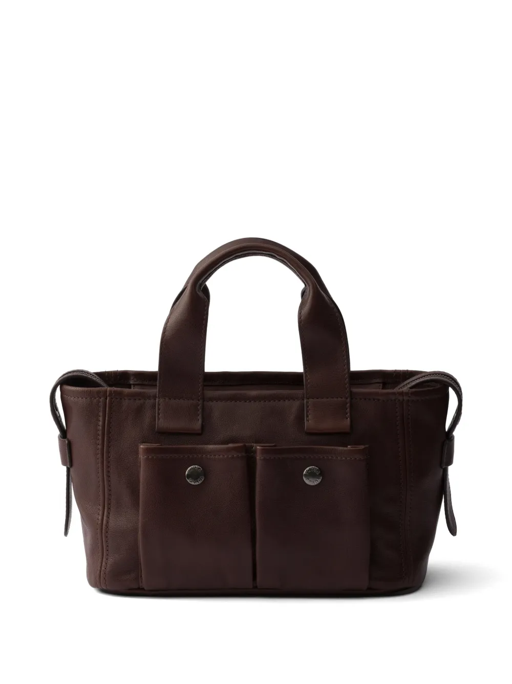 Prada Route medium leren shopper Bruin