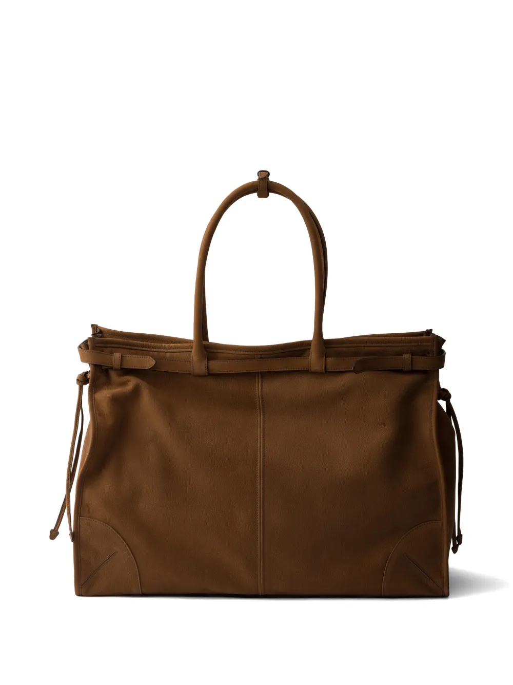 Prada Bonnie nubuck leren shopper Bruin