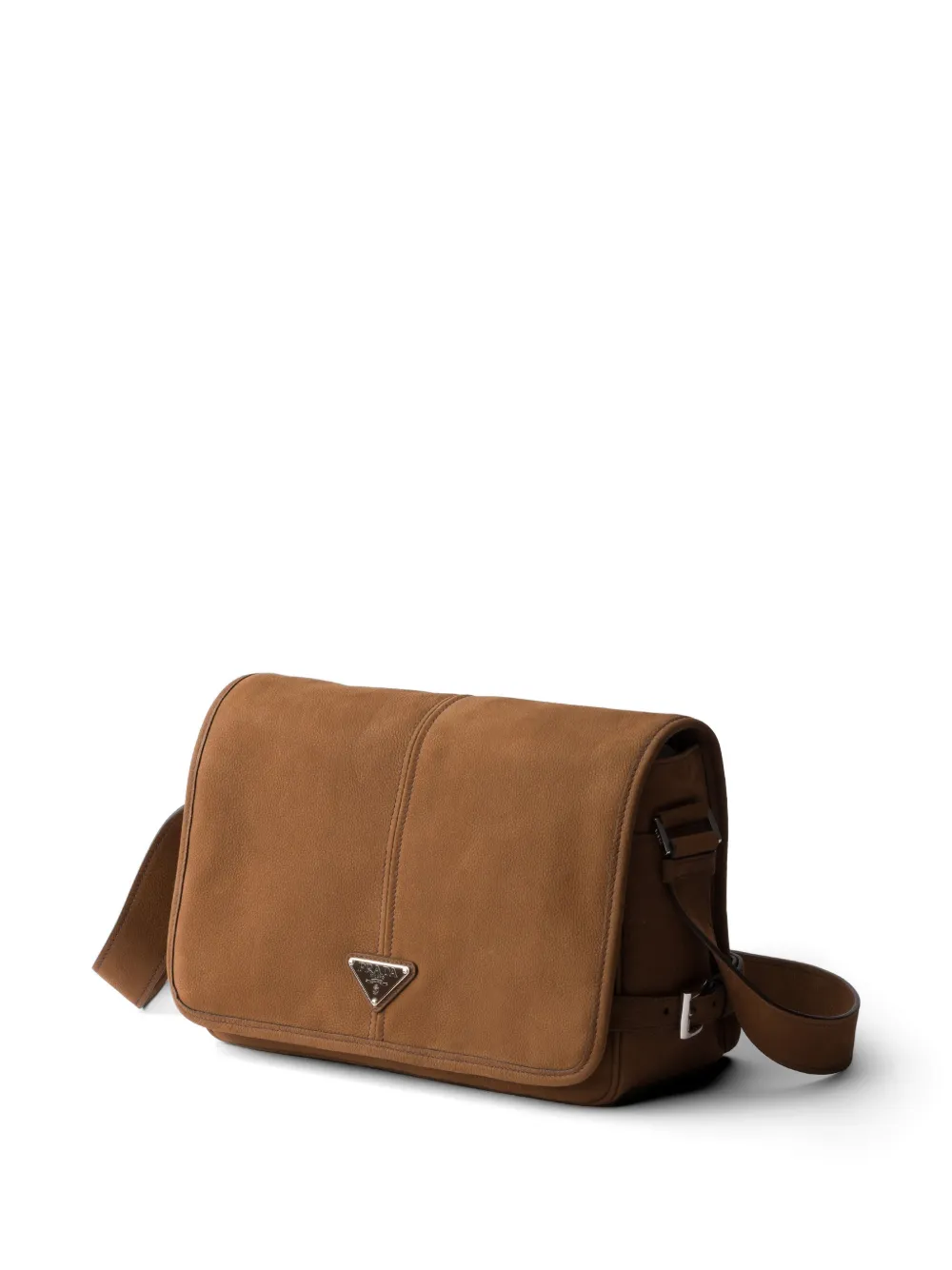 Prada Nubuck leren schoudertas Bruin
