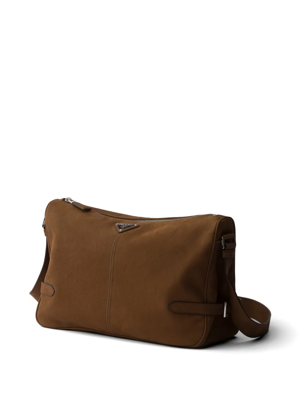 Prada Nubuck leren schoudertas Bruin
