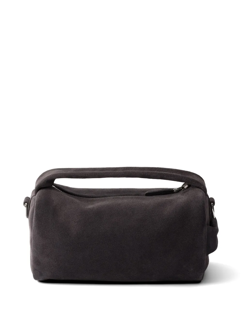 Prada Bolso De Hombro De Ante - Gris 