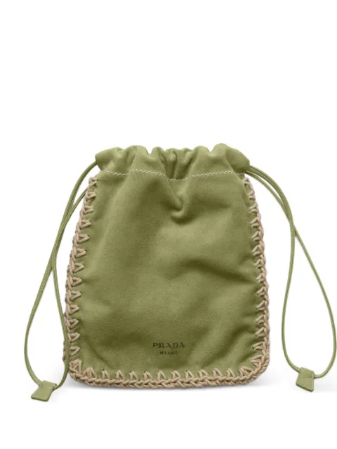 Prada funda para celular de gamuza