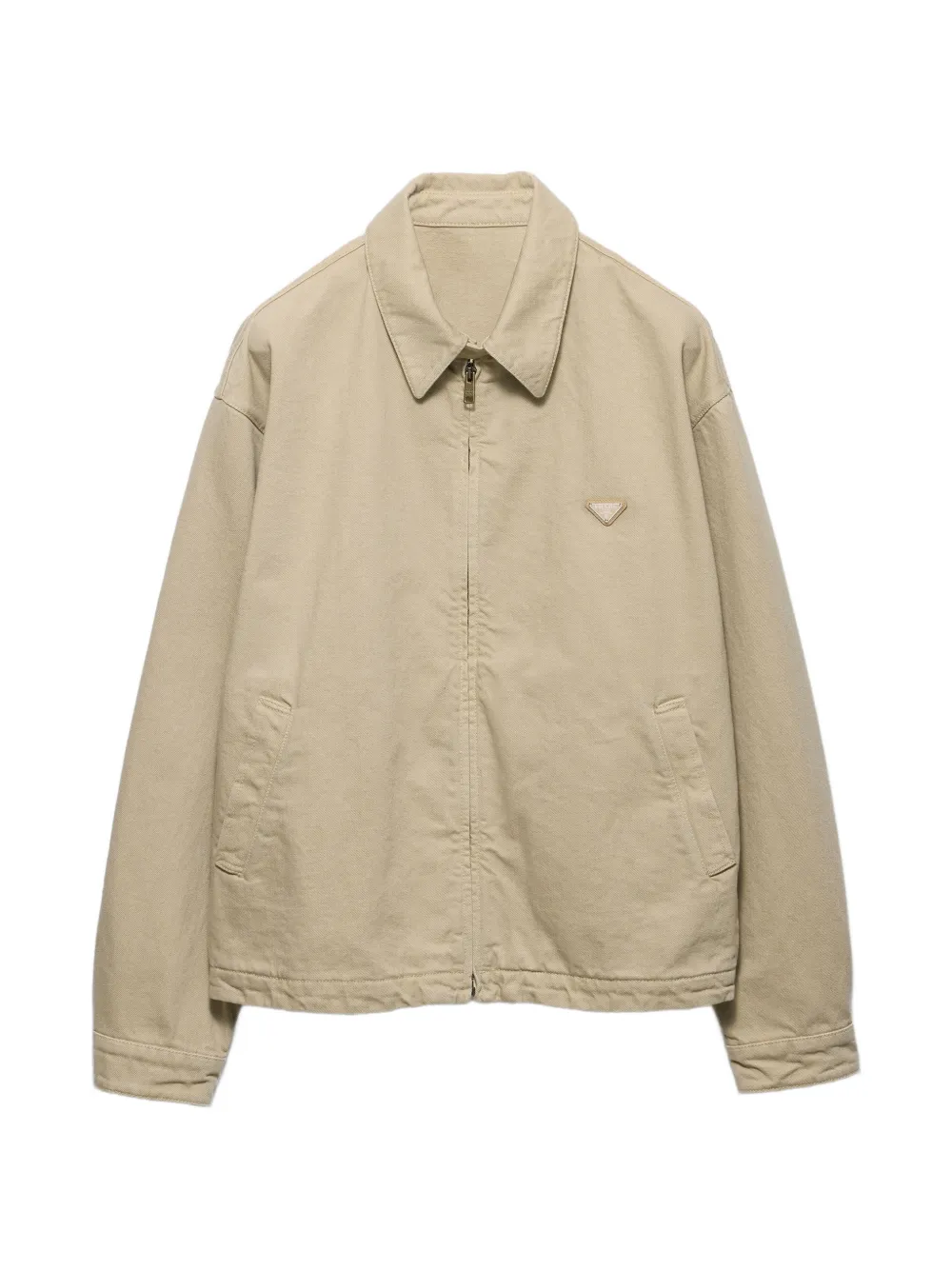 Prada Giacca blouson in denim - Toni neutri