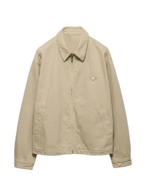 Prada gabardine-weave Jacket | Neutrals | FARFETCH