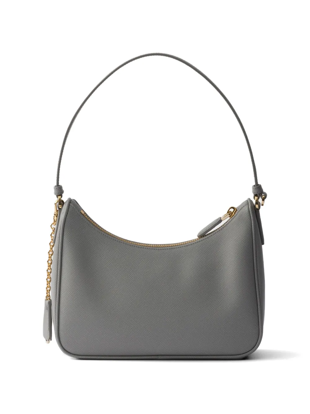  Prada Sac Porté épaule Prada Re-edition 2005 En Cuir Saffiano - Gris 