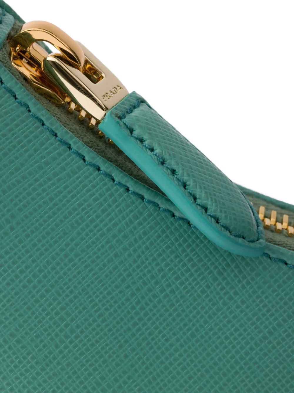 Prada Re-Edition 2005 schoudertas van saffiano leer Groen