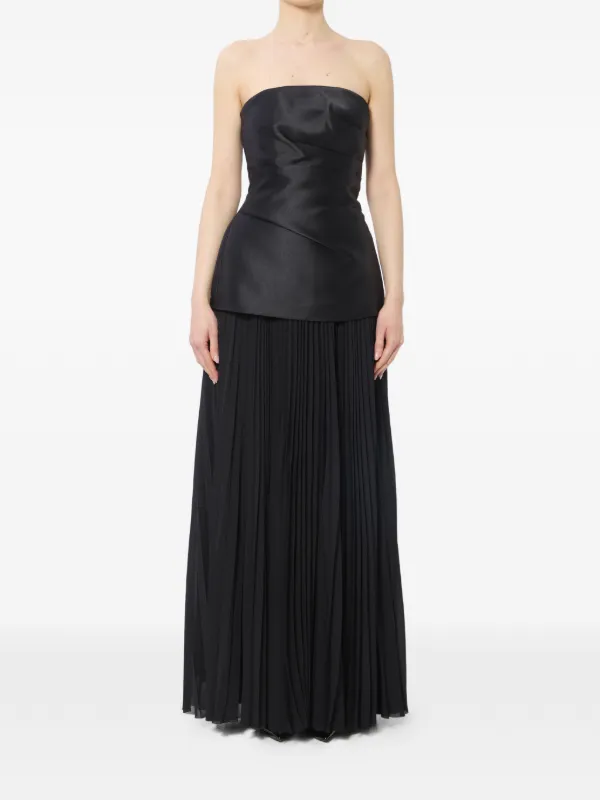 Solace London Claudette Maxi Dress in Black
