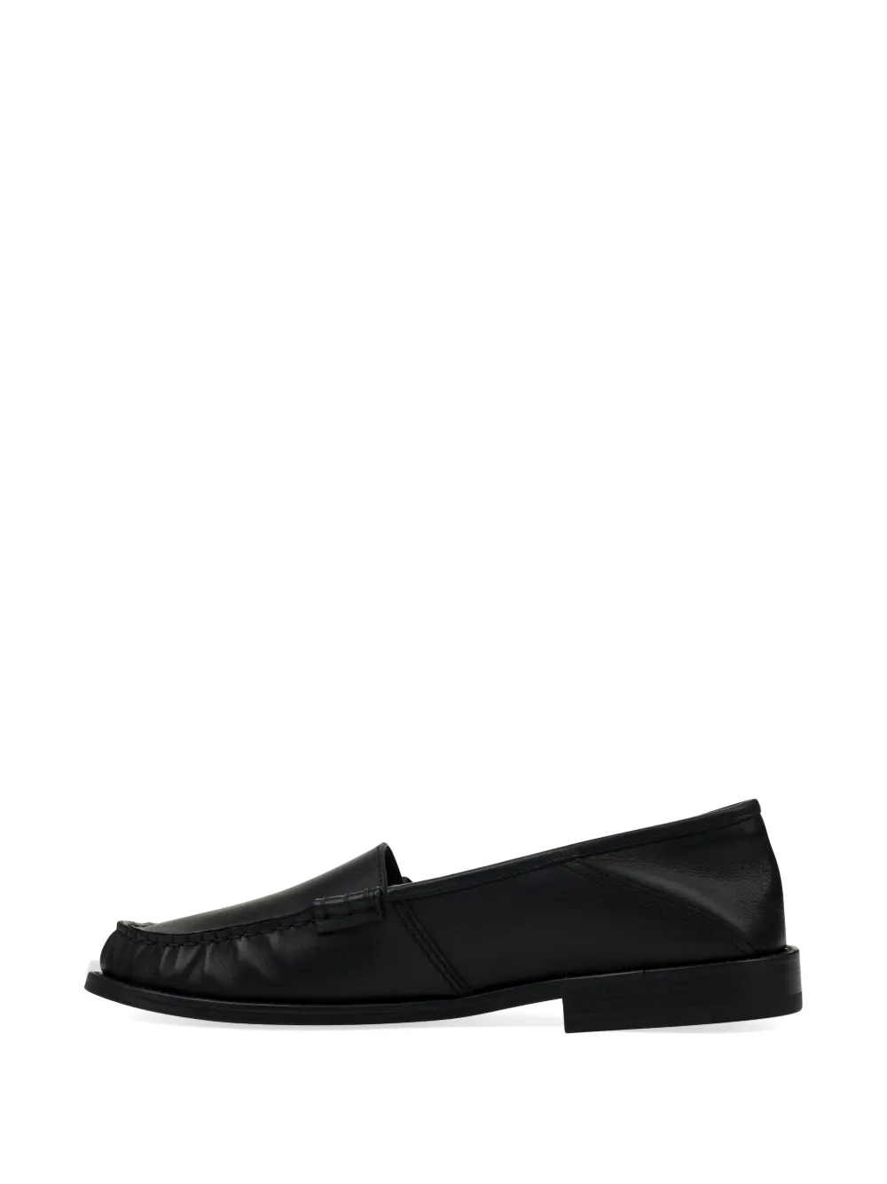 RHUDE gathered slip-on loafers Zwart