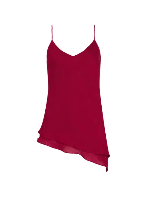 Triya Blusa Michele assimétrica com sobreposição