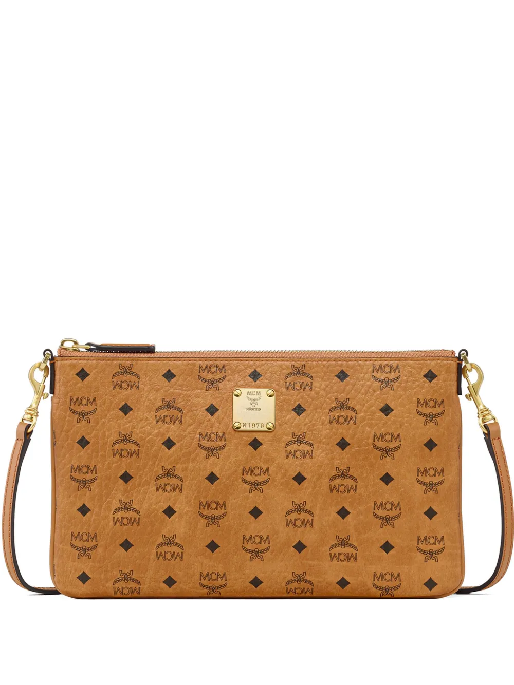 MCM Visetos Aren crossbody pouch - Toni neutri