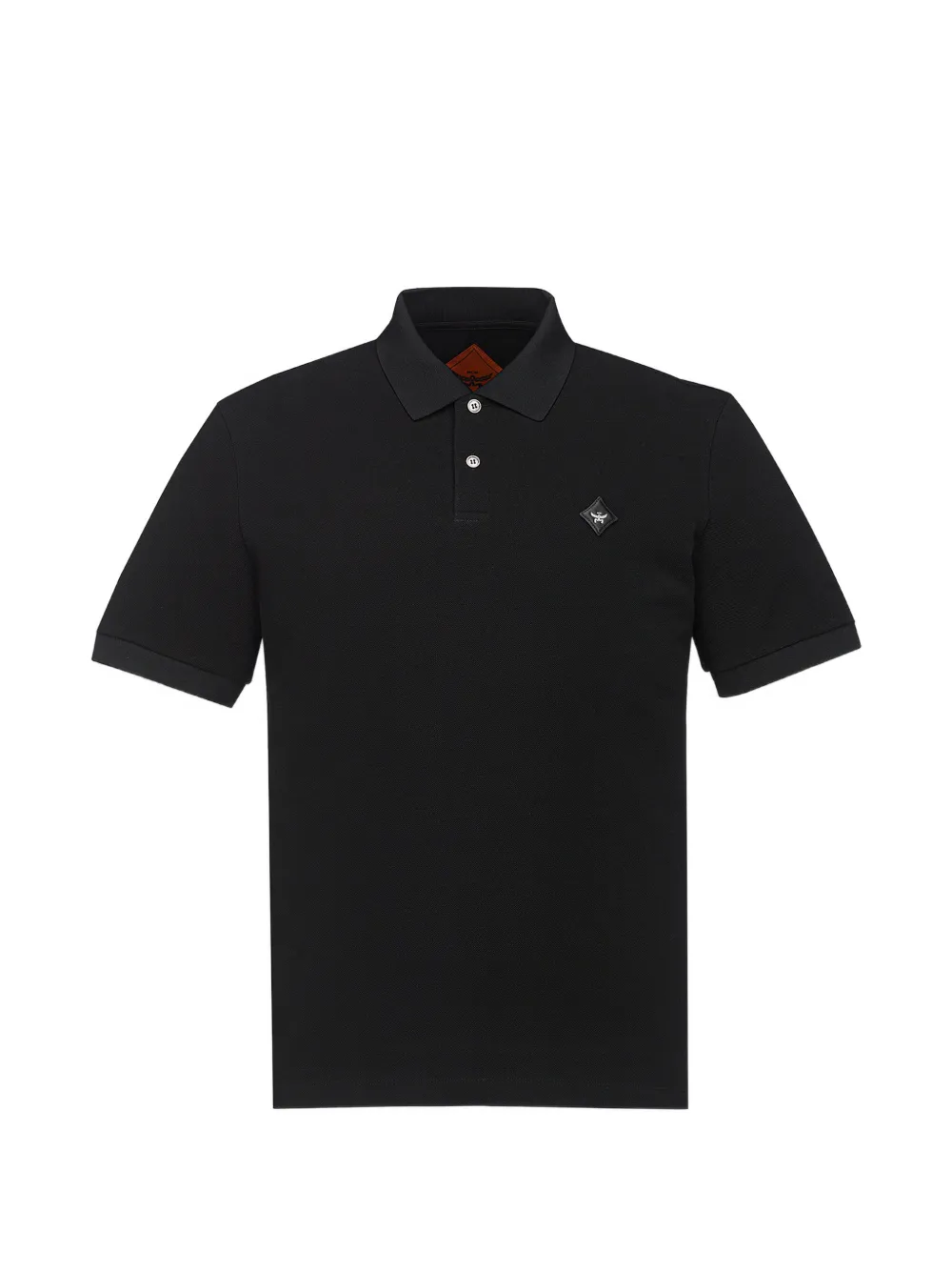 MCM diamond-patch piqué polo shirt - Nero