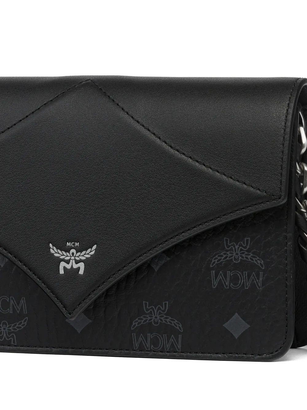 MCM Visetos Diamond schoudertas Zwart