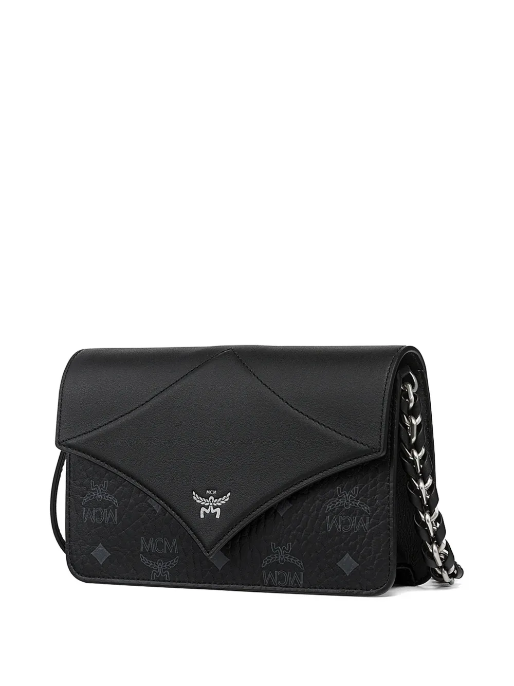 MCM Visetos Diamond schoudertas Zwart