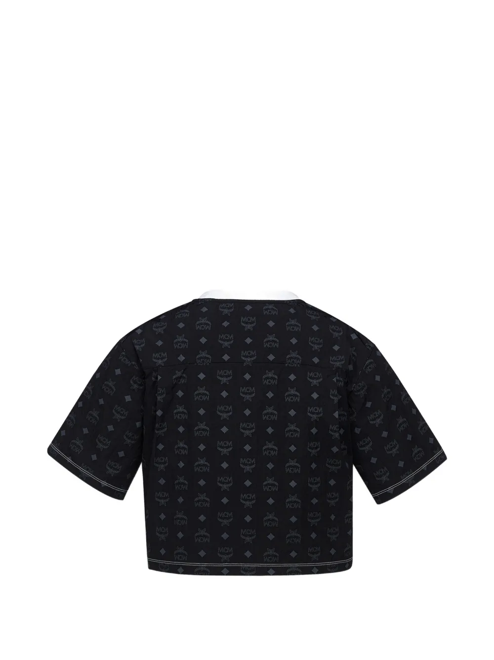 MCM Laurel T-shirt met monogramprint Zwart