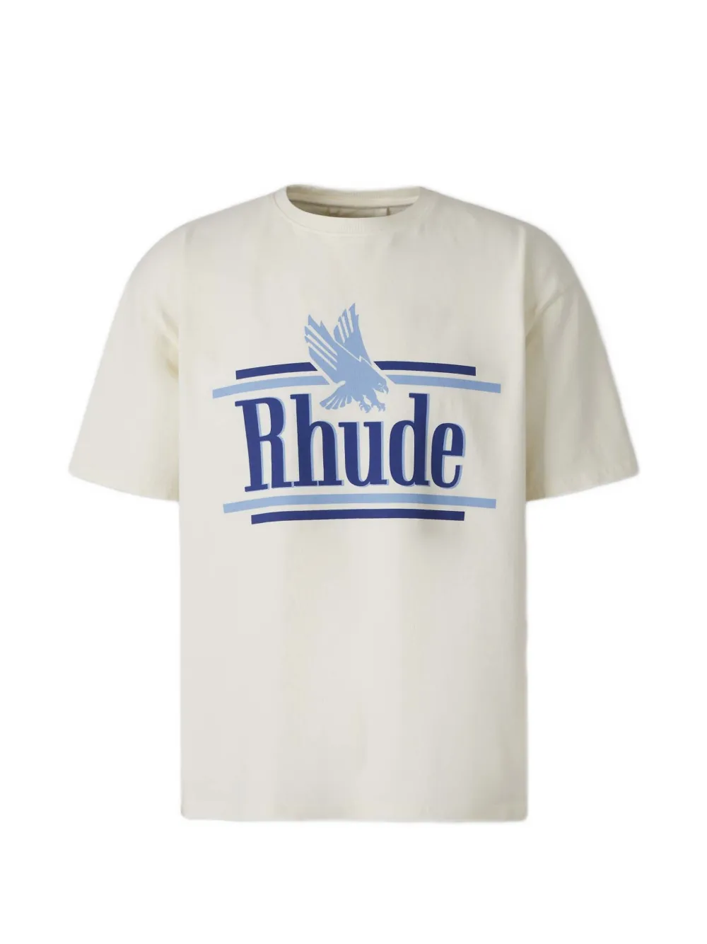 RHUDE logo-print cotton T-shirt - Weiß