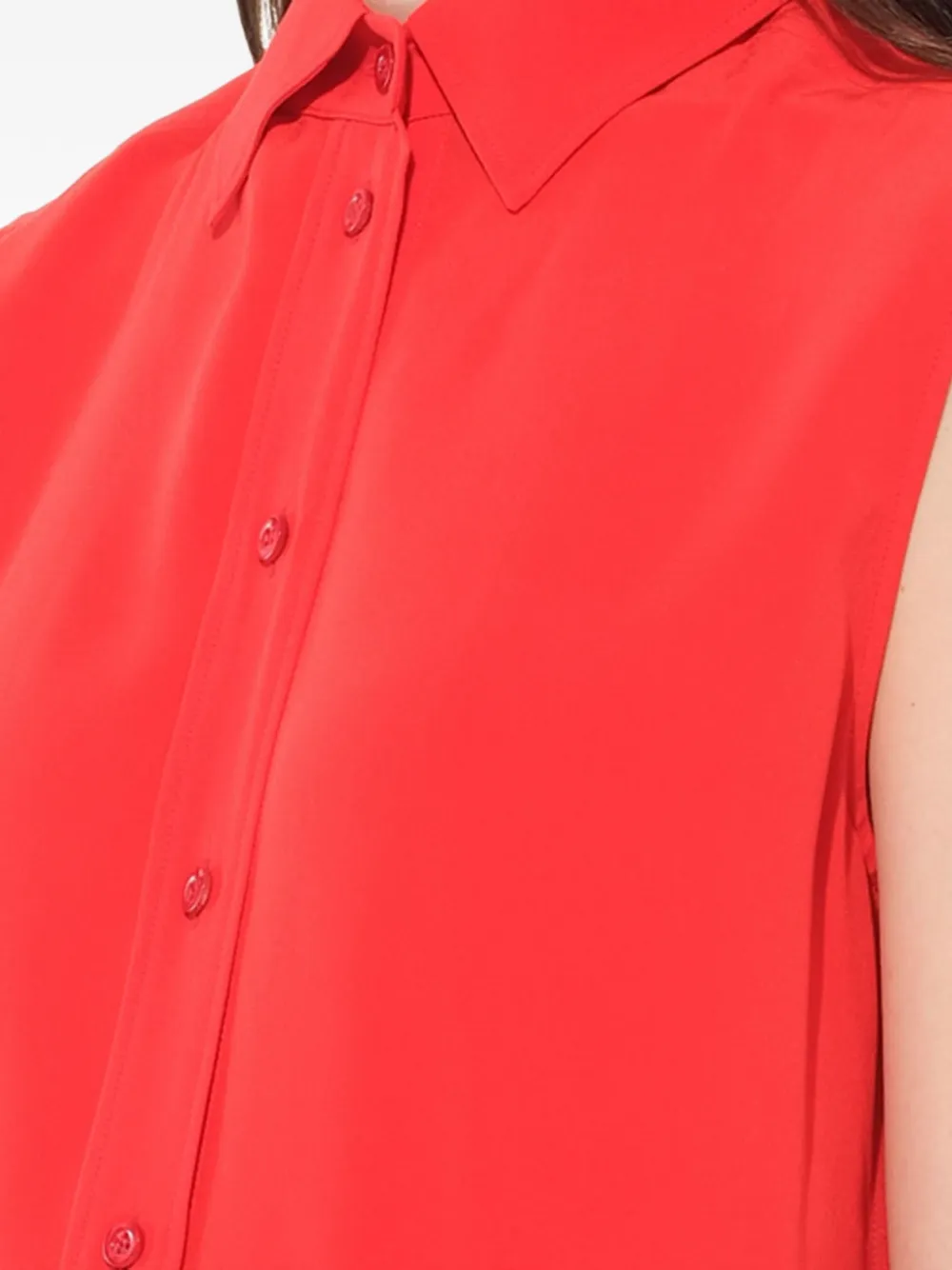 Givenchy Mouwloze blouse Rood