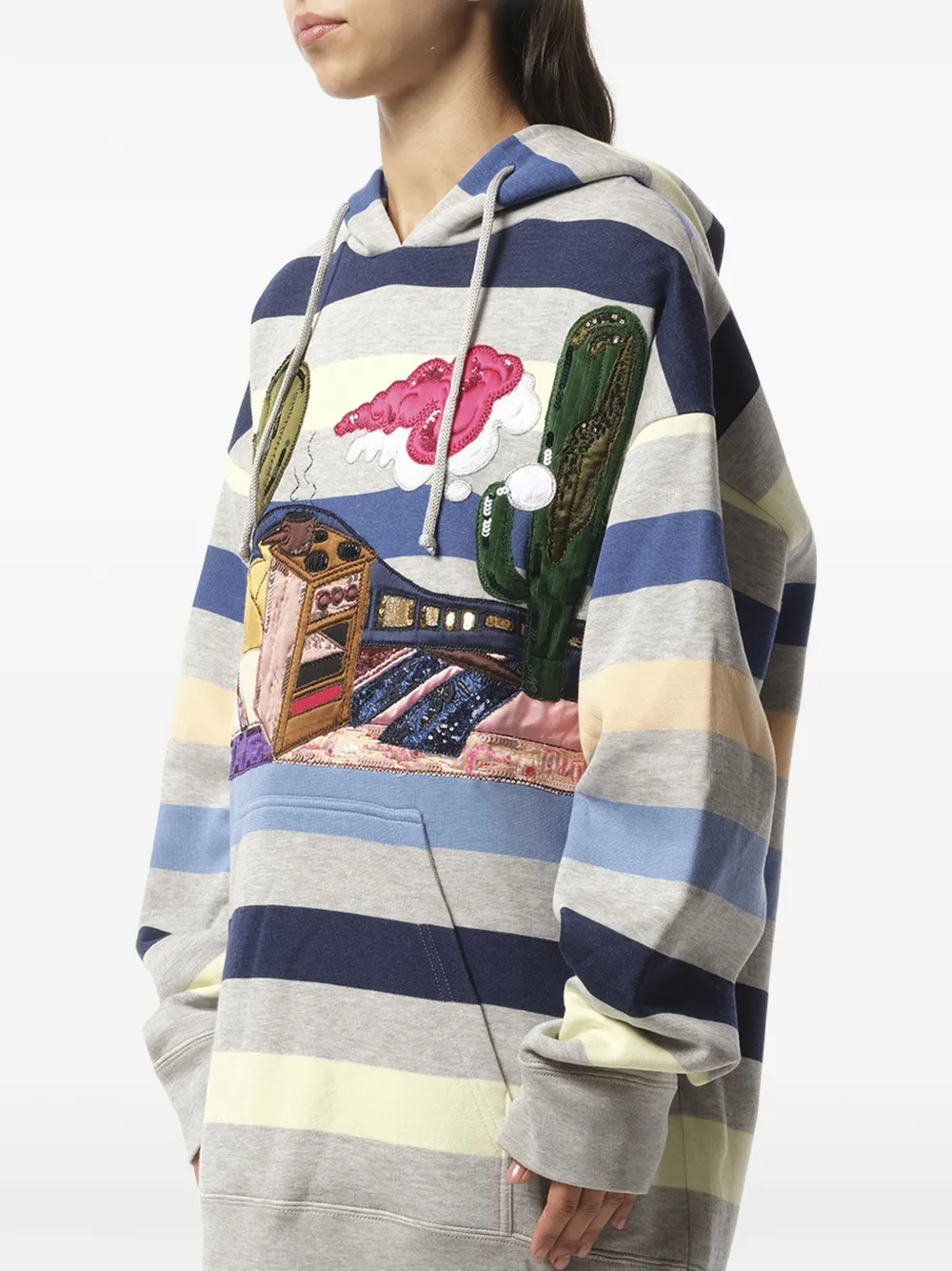  Marc Jacobs Sudadera Con Capucha Y Lentejuelas - Azul 