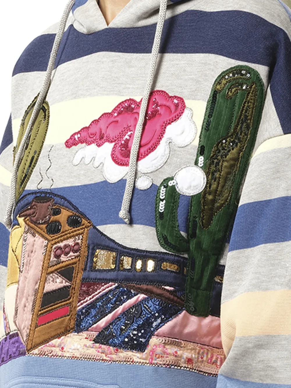 Marc Jacobs Hoodie verfraaid met pailletten Blauw