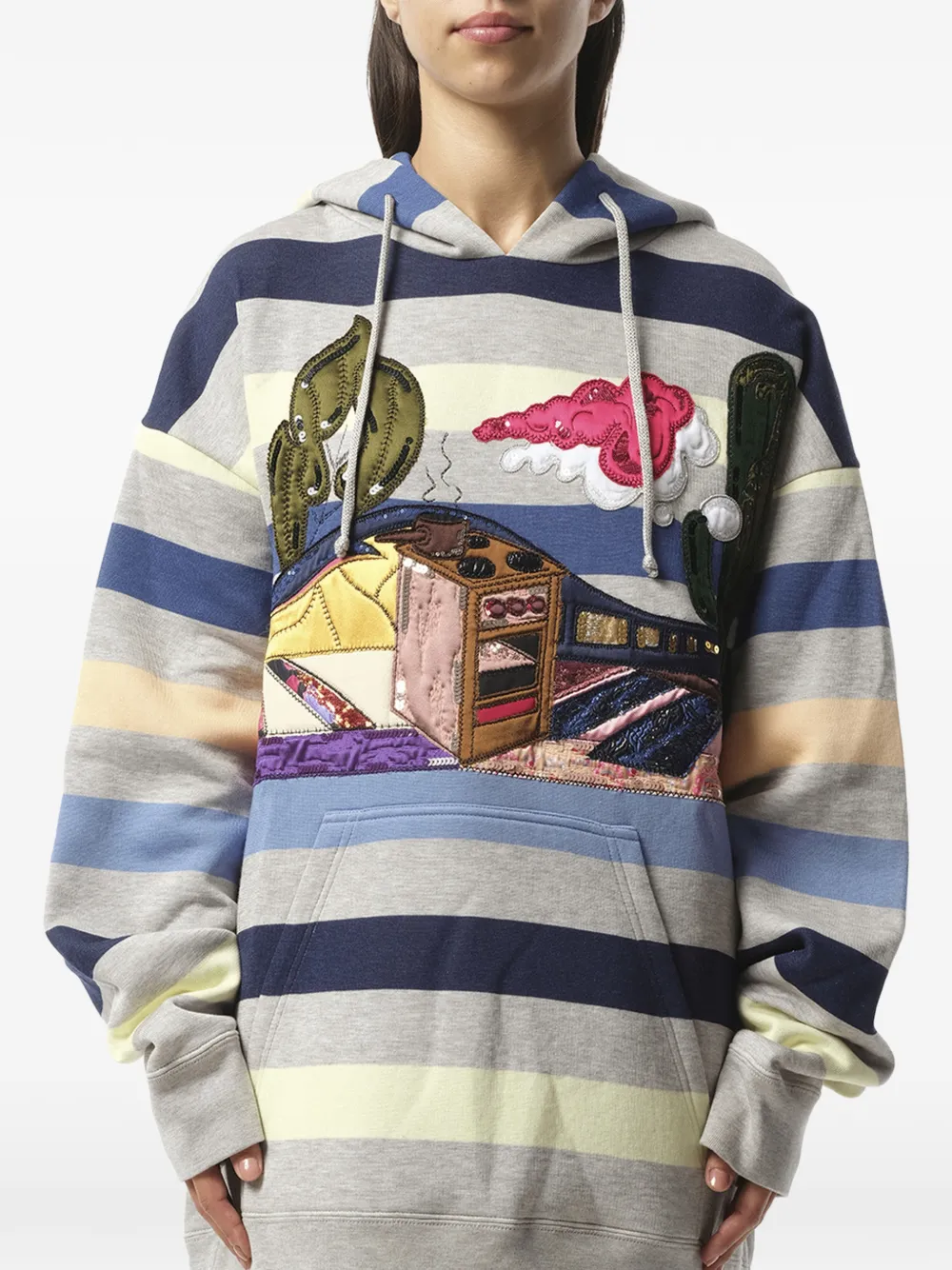 Marc Jacobs sequin-embellished hoodie - Blu