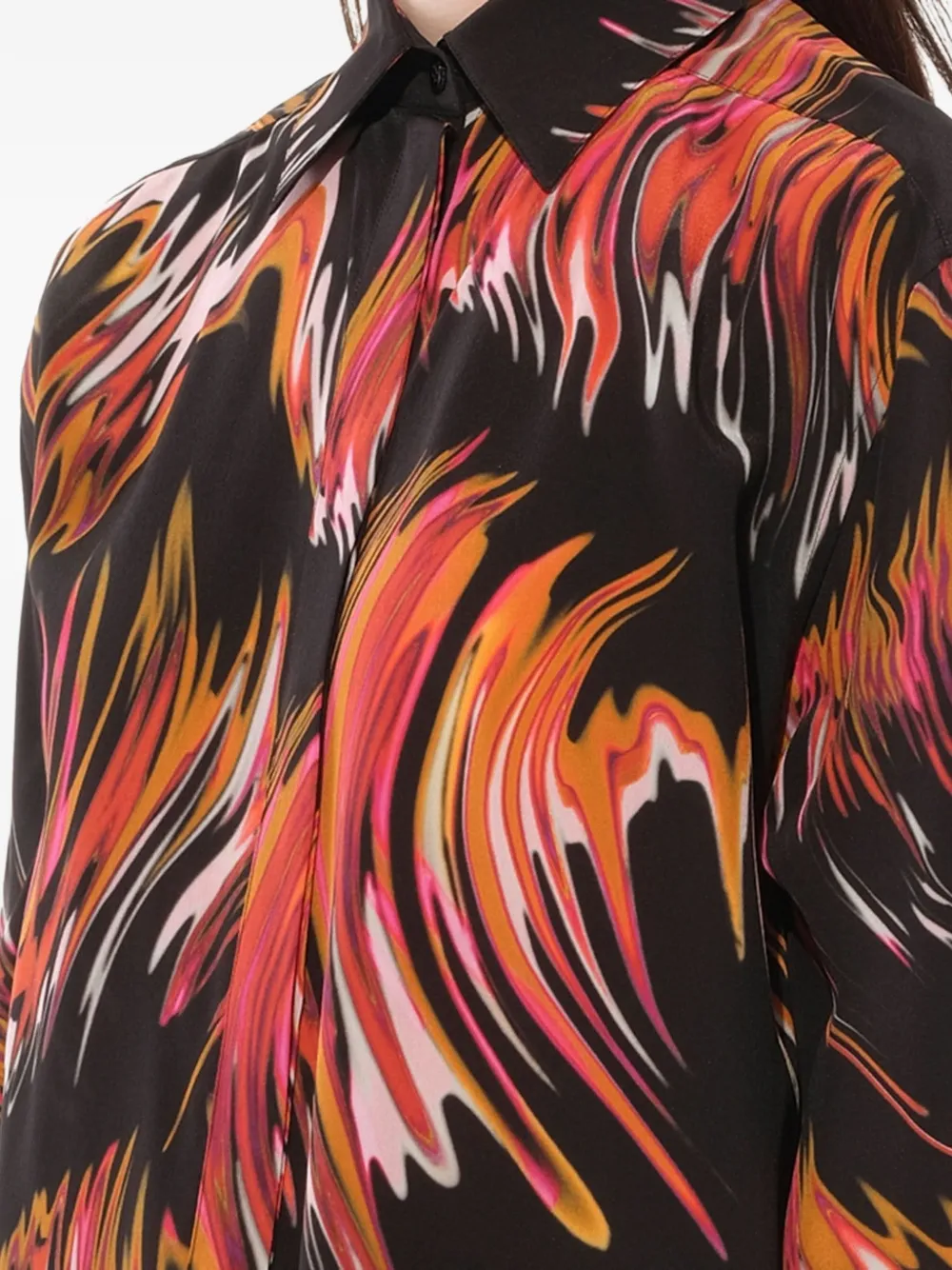 Givenchy blouse met grafische print Zwart