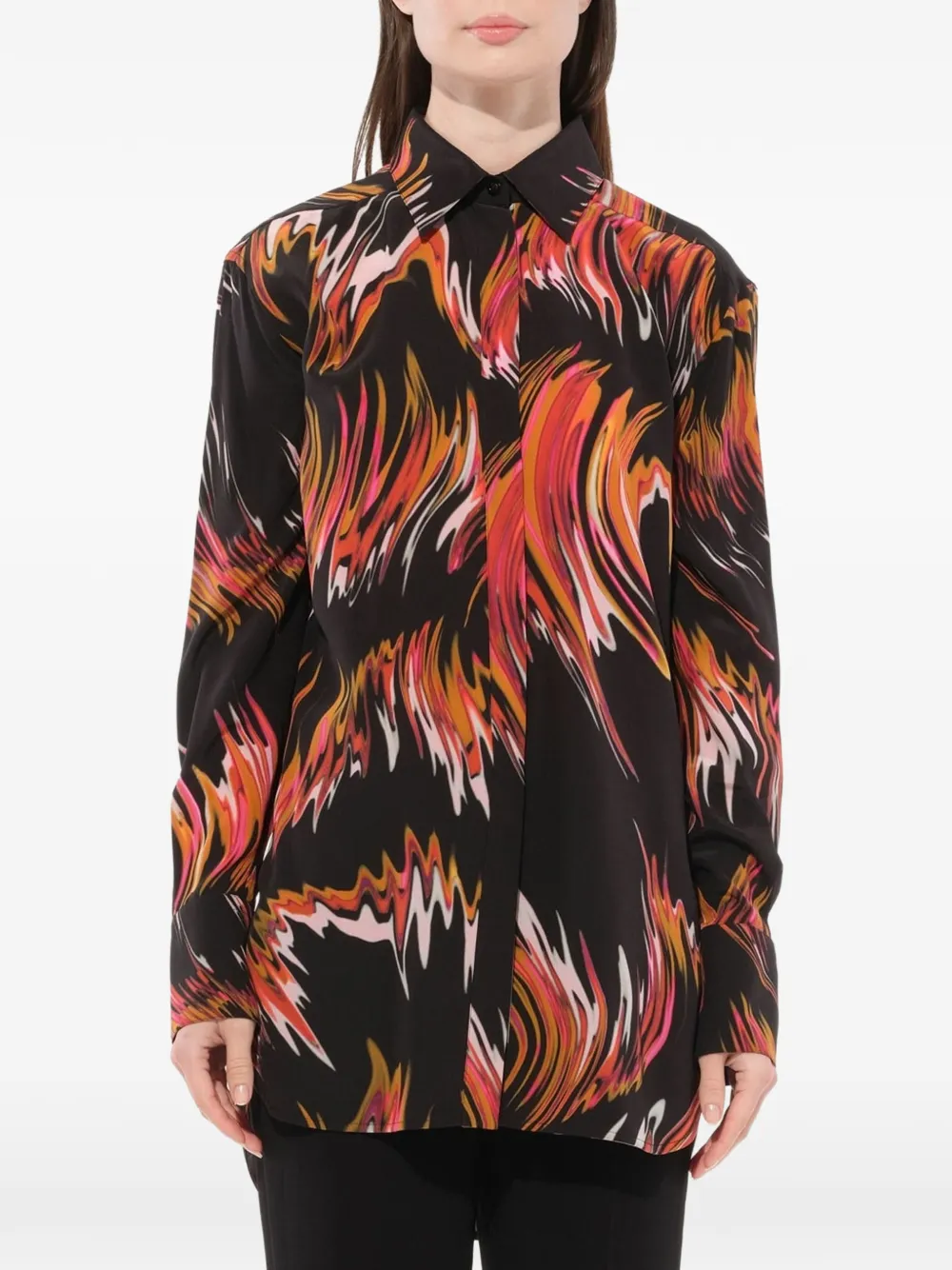 Givenchy graphic-print button-down shirt - Nero