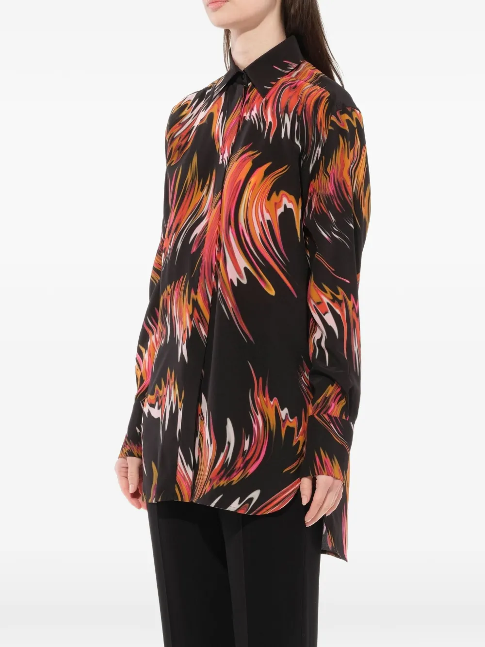 Givenchy blouse met grafische print Zwart