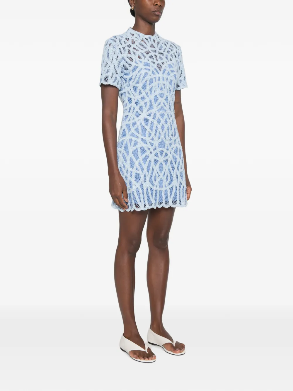 SIMKHAI Desiree mini-jurk Blauw