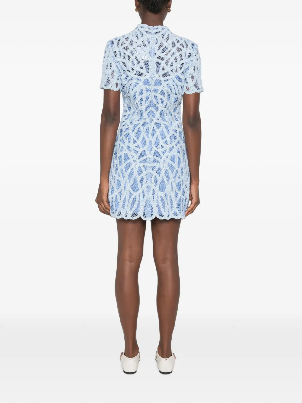 SIMKHAI Desiree mini-jurk Blauw