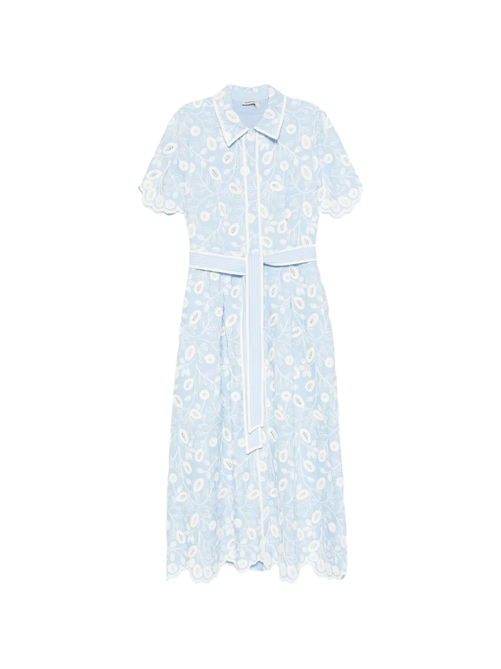 Simkhai Audria eyelet-embroidered midi dress - Blu