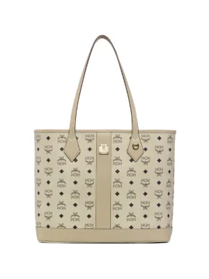 MCM Medium Liz Monogram Tote Bag | Neutrals | FARFETCH