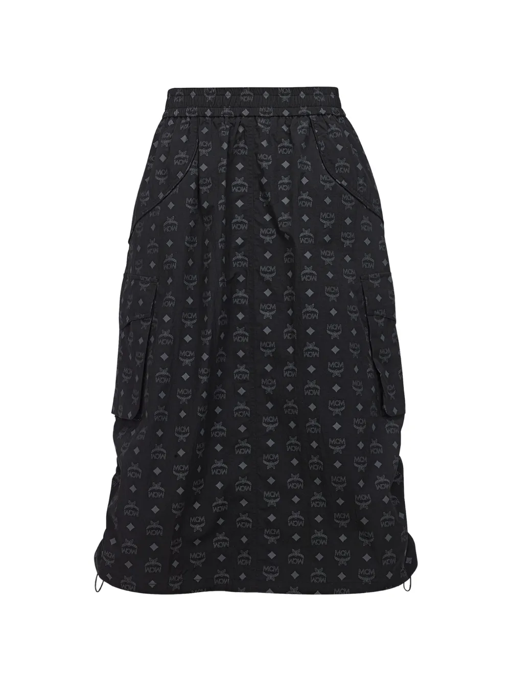 MCM monogram cargo skirt - Nero