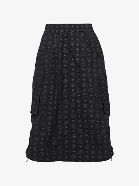 MCM monogram cargo skirt