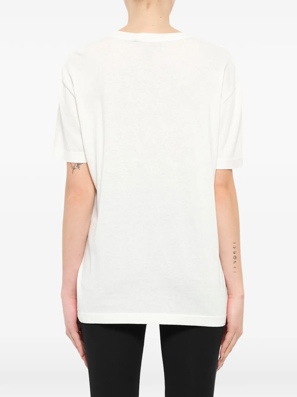 Givenchy T-shirt met ronde hals en print Beige