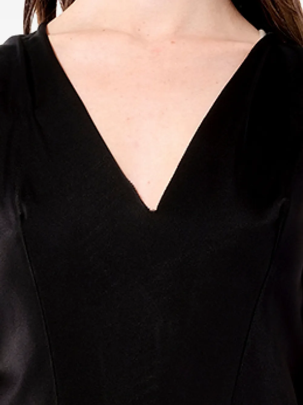 Balenciaga Jurk met V-hals Zwart