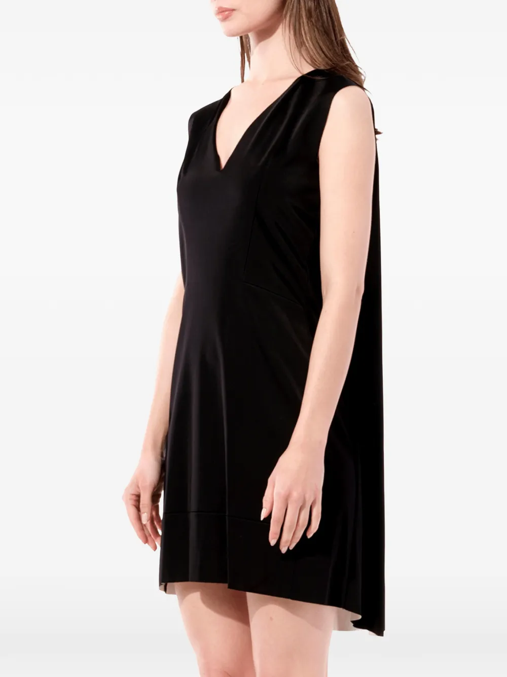 Balenciaga Jurk met V-hals Zwart