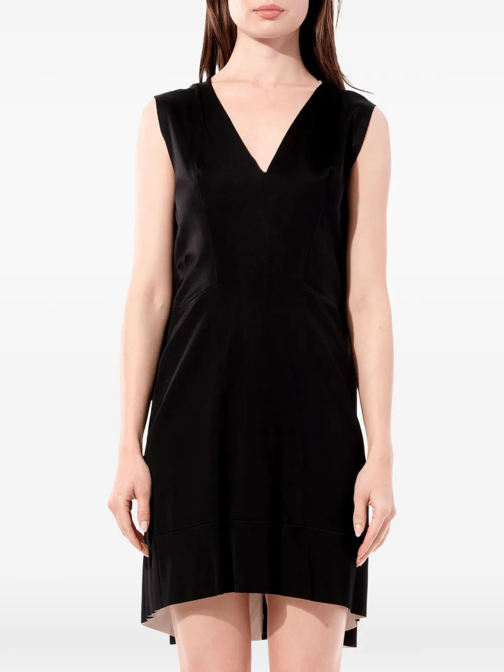 Balenciaga sleeveless V-neck dress - Nero