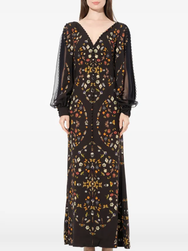 alexander mcqueen long sleeve dress McQueen Long Jacket Dress in Black