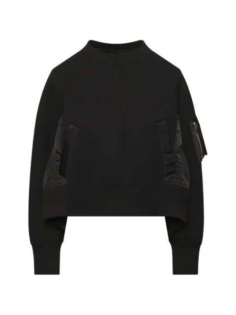 sacai Sponge Sweat Nylon Twill sweater