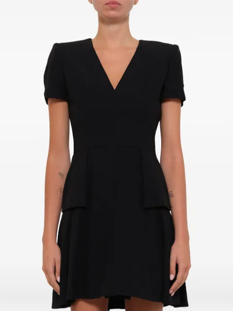 Alexander McQueen Leaf Crepe mini dress