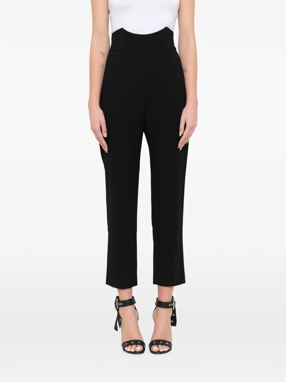 Alexander McQueen high-waisted tailored trousers - Nero