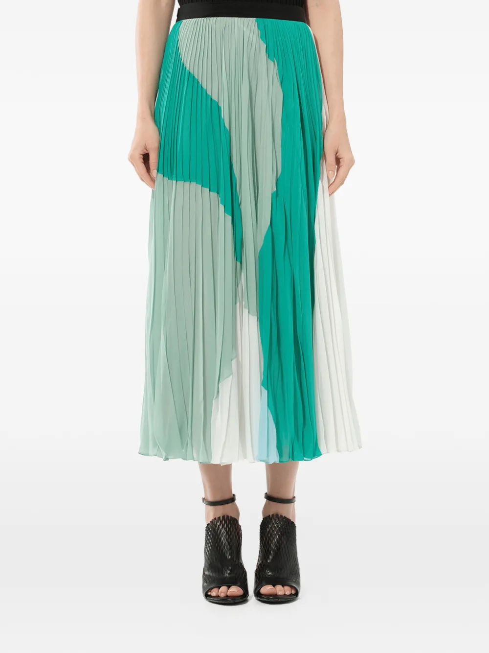 PUCCI pleated A-line skirt - Grün